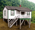 B.T.S. 27237 HO Cabin Creek Company House Kit