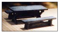 B.T.S. 3018 S Logger Picnic Table