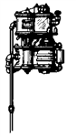 Cal Scale 349 HO Steam Loco Air Compressor Brass Casting Cross Compound Smokebox Front Mount