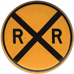 Phil Derrig 48 Railroad Magnet Railroad Crossing