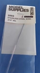 Detail Associates 3503 HO Stainless Steel Wire Pkg 4 .010" Diameter