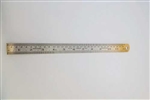 Evergreen 78100 12" Steel Ruler Imperial & Metric 1" 25mm Wide