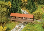 Faller 222574 N Roofed/Covered Pedestrian Bridge Laser-Cut Wood Kit