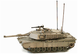 GHQ 58003 N Military US & Allies Modern Heavy Tanks Unpainted Metal Kit M1A2 Abrams Main Battle Tank