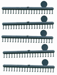 Grandt Line 156 O Rivets Round Head Plastic .063" Diameter Pkg 100 