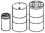 Grandt Line 3013 O 55-Gallon Drums Fire Barrel Lids & Spike Cans