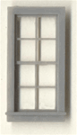 Grandt Line 3703 O Double-Hung Windows 8-Pane Scale 27 x 64" Pkg 4 