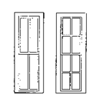 Grandt Line 3729 O Rio Grande Southern-Style Depot Windows 24 x 82" 2/2 & 4/4 Light