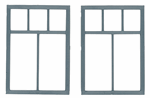 Grandt Line 3770 O Commercial Windows 5-Pane Scale 56 x 82" Pkg 2