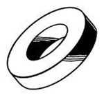 Kadee 210 Plastic Washers Plastic Washers 5/32" OD .156" 5/64" ID .078" 1/32" .031" Thick