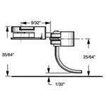 Kadee 32 HO #32 Plastic-Shank Coupler Kit Medium 9/32" Overset w/#233 Draft Gear Boxes 2 Pair