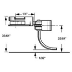 Kadee 35 HO #35 Plastic-Shank Coupler Kit Short 1/4" Overset w/#233 Draft Gear Boxes 2 Pair