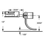 Kadee 36 HO #36 Plastic-Shank Coupler Kit Long 25/64" Centerset w/#233 Draft Gear Boxes 2 Pair