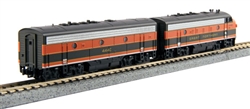 Kato 106-0421-DCC N EMD F7 A-B Set DCC Great Northern 444D 444C