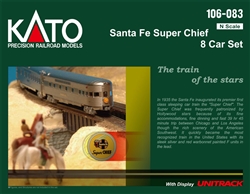 Kato 106-0831 N Super Chief 8-Car Set w/ Interior Lighting Santa Fe