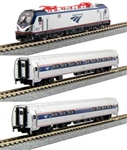 Kato 106-8001-DCC N ACS-64 Amfleet Bookcase Train-Only Set DCC Amtrak Phase VI