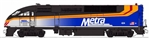 Kato 1766124 N Motive Power Industries MP36PH Standard DC Metra #424