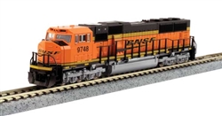 Kato 176-6321-DCC N EMD SD70MAC Cab Headlight DCC Burlington Northern & Santa Fe #9748 yellow; Wedge Logo