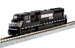 Kato 176-7606-DCC N EMD SD70M with Standard Flat Radiators DCC Norfolk Southern 2588