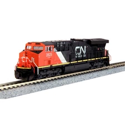 Kato 176-8927 N GE ES44AC GEVO DC Canadian National #2825 black red white