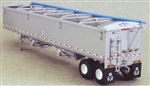 Lonestar 6004 HO Wilson 43' Grain Trailer Kit Unpainted Sides & Ends Dark Tarp