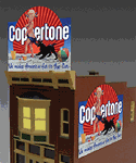 Micro Structures 1062 Coppertone Animated Neon Billboard