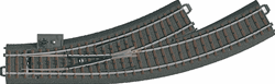 Marklin 20671 HO 3-Rail C Track My World Left Hand Manual Curved Turnout