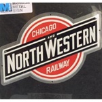 Microscale 10011 Embossed Die-Cut Metal Sign Chicago & North Western