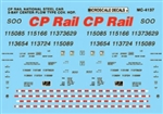 Microscale 4137 HO Canadian Pacific CP Mini-Cal National Steel Car 3-Bay Centerflow Covered Hoppers 1994-1997