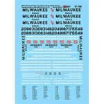 Microscale 87789 HO Milwaukee Road MILW Diesels & Scheme 1960-1983