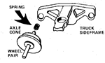 Micro Trains 001 12 002 Truck Restraining Springs Pkg(12)