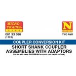 Micro Trains 001 33 030 Truck Mount Couplers Bachmann Short Couplers 2 Pairs