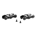 Micro Trains 003 02 240 Buckeye Roller Bearing 6 Wheel Trucks No Coupler 36" Wheels Pkg(2)