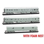 Micro-Trains 993 02 230 N MOW Converted Sleeper, Diner, Horse/Baggage Cars , Foam Nest Southern Pacific #5984, 1044, 7183