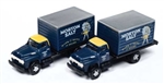 Classic Metal Works 50449 N 1954 Ford Box-Body Delivery Truck 2-Pack Assembled Mini Metals Morton Salt