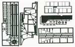 NJ International 4002 HO Cantilever Signal Bridge Kit 1 Track Black