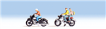 Noch 36905 N Motorcyclists/Motorbikers 3 People & 2 Bikes Set #2