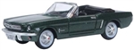 Oxford 87MU65006 HO 1965 Ford Mustang Convertible Assembled Top Down Ivy Green