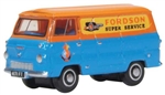 Oxford NFDE011 N 1957-1970 Ford Thames 400E Cargo Van Assembled Fordson Blue Orange Yellow