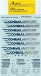A Line 25815 HO Container Decals Conrail Mercury 48'
