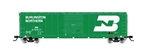 Rivarossi HR6637C HO 50' Single-Door Boxcar No Roofwalk Burlington Northern #318622