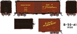 Rapido 154004A HO UP Class B-50-41 40' Boxcar Union Pacific #2 1950