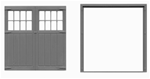 Tichy 2010 O 96 x 96" 16-Lite Baggage Door Detailed on Both Sides w/Separate Frame