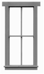 Tichy 2014 O Windows Double-Hung Pkg 6 2/2 Scale 28 x 70" 