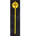 Tichy 2062 O Early Grade Crossing Advance Warning Signs Vertical Cross Pkg 8