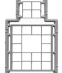 Tichy 3519 S Industrial Window w/Glazing & 4-Pane Tilt-Out Section 20 Panes 64 x 84" Pkg 3