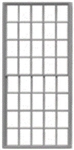 Tichy 3521 S 20/20 Pane Double-Hung Masonry Window w/Precut Glazing 42 x 84" Scale Pkg 8