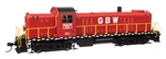 Walthers 10707 HO Alco RS-2 Standard DC Green Bay & Western #301 Water-Cooled Stack