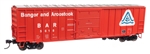 Walthers 1876 HO 50' ACF Exterior Post Boxcar Bangor & Aroostook BAR #5618