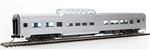 Walthers 30412 HO 85' Budd Dome Coach Painted Silver, Unlettered